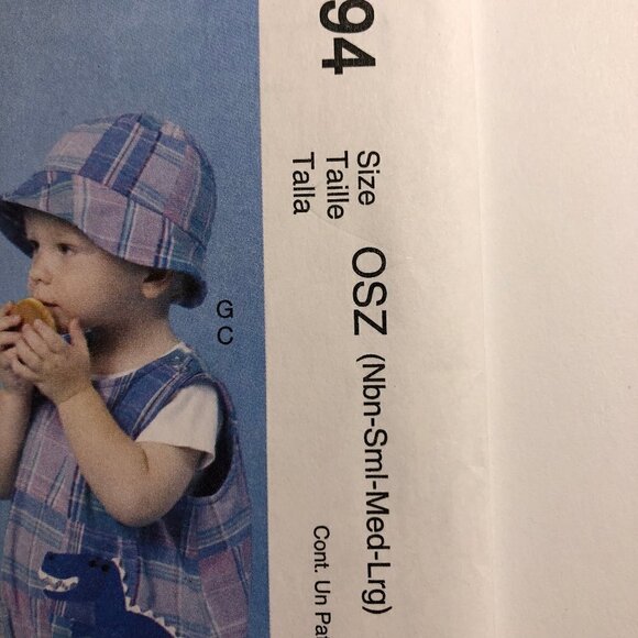 🛒 $6 Sewing Craft Pattern M6494 Infants' Dress, Rompers, Jumpsuit, Panties Hat - Picture 4 of 5